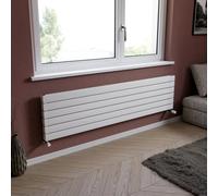 Ximax Vertirad Duplex Hwhd1195600W White Gas Horizontal Designer Panel Radiator, (W)1800mm X (H)445mm
