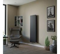 Ximax Vertirad Duplex Universal Hwd150445A Anthracite Horizontal Or Vertical Designer 3965Btu Radiator, (W)445mm X (H)1500mm