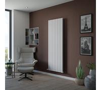 Ximax Vertirad Duplex Universal Hwd180670W White Hydronic Horizontal Or Vertical Designer Radiator, White (W)670mm (H)1800mm