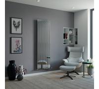 Ximax Vertirad Hw1800550C Chrome Horizontal Or Vertical Designer 3634Btu Radiator, (W)550mm X (H)1800mm