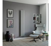 Ximax Vertirad Hw180295Sc Hydronic Horizontal Or Vertical Designer Radiator, Silver Effect (W)295mm (H)1800mm