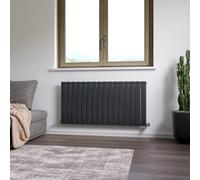 Ximax Vertirad Hw6001195A Anthracite Gas Horizontal Designer Panel 2809Btu Radiator, (W)1195mm X (H)600mm