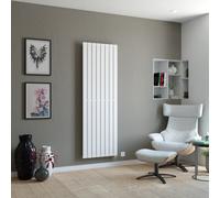 Ximax Vertirad Hwe1800595W White Electric & Gas Vertical Designer 3072Btu Radiator, (W)595mm X (H)1800mm