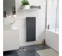 Ximax Vertirad Hwe900370A Anthracite Electric & Gas Vertical Electric Designer 1024Btu Radiator, (W)370mm X (H)900mm