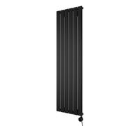Ximax Vertirad Hwes1500445B Black Electric Vertical Designer Radiator, Black (W)445mm (H)1500mm
