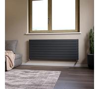 Ximax Vertirad Hwh1195600A Anthracite Gas Horizontal Designer Panel Radiator, (W)1500mm X (H)595mm