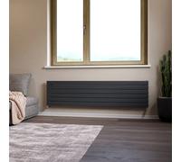 Ximax Vertirad Hwh1195600A Anthracite Gas Horizontal Designer Panel Radiator, (W)1800mm X (H)445mm