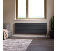 Ximax Vertirad Hwh1195600A Anthracite Gas Horizontal Designer Panel Radiator, (W)1800mm X (H)595mm