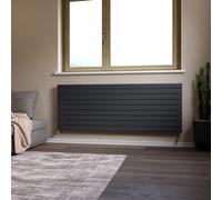 Ximax Vertirad Hwh1195600A Anthracite Gas Horizontal Designer Panel Radiator, (W)1800mm X (H)670mm