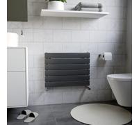 Ximax Vertirad Hwh1195600A Anthracite Gas Horizontal Designer Panel Radiator, (W)600mm X (H)445mm