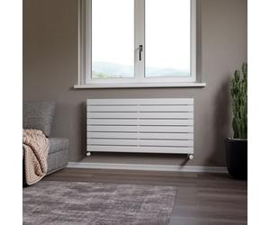 Ximax Vertirad Hwh1195600W White Gas Horizontal Designer Panel Radiator, (W)1200mm X (H)595mm