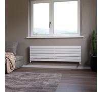 Ximax Vertirad Hwh1195600W White Gas Horizontal Designer Panel Radiator, (W)1500mm X (H)445mm