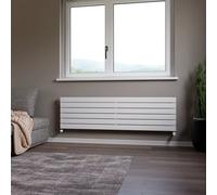 Ximax Vertirad Hwh1195600W White Gas Horizontal Designer Panel Radiator, (W)1600mm X (H)445mm