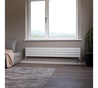 Ximax Vertirad Hwh1195600W White Gas Horizontal Designer Panel Radiator, (W)1800mm X (H)295mm