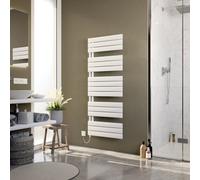 Ximax Vertirad Open Hwhe1195600W White Electric & Gas Vertical Electric Towel Warmer 3072Btu Radiator, (W)600mm X (H)1495mm