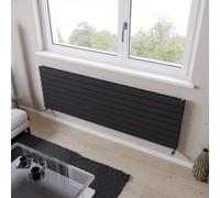 Ximax Vertirad Slimline Duplex Deluxe Hwdhs5951000A Anthracite Gas Horizontal Designer Panel Radiator, (W)1800mm X (H)595mm
