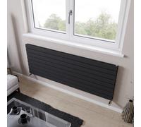 Ximax Vertirad Slimline Duplex Deluxe Hwdhs5951000A Anthracite Gas Horizontal Designer Panel Radiator, (W)1600mm X (H)595mm