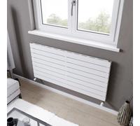 Ximax Vertirad Slimline Duplex Deluxe Hwdhs5951000W White Gas Horizontal Designer Panel Radiator, (W)1200mm X (H)595mm