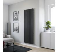 Ximax Vertirad Slimline Duplex Deluxe Hwhs1800295A Anthracite Gas Vertical Designer Panel Radiator, (W)595mm X (H)1800mm
