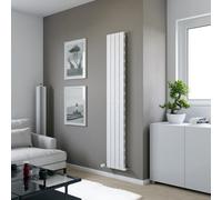 Ximax Vertirad Slimline Duplex Deluxe Hwhs1800295W White Gas Vertical Designer Panel Radiator, (W)295mm X (H)1800mm