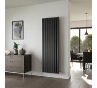 Ximax Vulkan Square Vuq1800585A Anthracite Gas Vertical Designer 6198Btu Radiator, (W)585mm X (H)1800mm