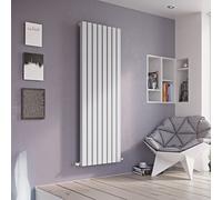 Ximax Vulkan Square Vus180045W White Vertical Designer 4649Btu Radiator, (W)435mm X (H)1800mm