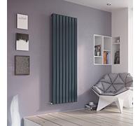Ximax Vulkan Square Vus180285A Anthracite Vertical Designer 3286Btu Radiator, (W)285mm X (H)1800mm