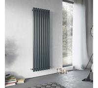 Ximax Vulkan Vu1500435A Anthracite Vertical Designer 3890Btu Radiator, (W)435mm X (H)1500mm