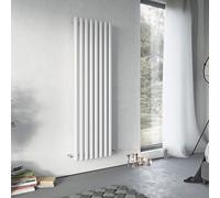 Ximax Vulkan Vu1500585W White Vertical Designer 5187Btu Radiator, (W)585mm X (H)1500mm