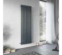 Ximax Vulkan Vu180045A Anthracite Vertical Designer 4604Btu Radiator, (W)435mm X (H)1800mm