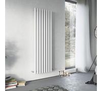 Ximax Vulkan Vu180060W White Vertical Designer 6135Btu Radiator, (W)585mm X (H)1800mm
