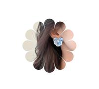 Ximdble Vintage Blue Oil Drop Flower Earrings Crystal Flower Stud Earrings Blue Statement Flower Earrings Blue Oil Flower Earrings for Women, Zinc, No Gemstone