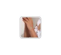 Ximdble Vintage Devil Eye Finger Ring Bracelet Blue Eye Finger Slave Bracelet Boho Eye Wrist Chain Bracelet Silver Eye Slave Hand Chain Bracelet for Women