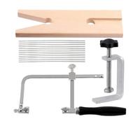 ximie Jeweler Saw Kit Includes V-Slot Bench Pin Clamp, Adjustable Saw Frame and Piercing Handle Saw Blade Jewelry Tools