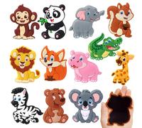 XIMISHOP 12PCS Forest Animal Fridge Magnets for Kids，Cute Cartoon Forest Animals Fridge Refrigerator Magnet for Kids Montessori Educational Fridge Magnets