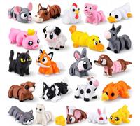 XIMISHOP 22Pcs 3D Printed Animals Movable Joint Farm Fidget (Farm Theme)