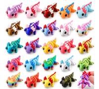 XIMISHOP 24Pcs 3D Printed Animal Flexible Salamander Fidget (Axolotl Theme)