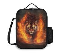 Ximjoju Insulated Lunch Bag, Reusable Portable Lunch Box With Shoulder Strap, Tiger Lunch Bag, Funny Cute Bento Lunchbox Cooler Thermal Meal Tote Kit