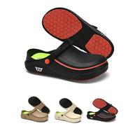 Ximlc Armadillo Clogs, Unisex Armadillo Chef Shoes Non-Slip Oil Resistant Kitchen Work Clogs, Waterproof Safety Shoes for Women Men(Black,41-42)