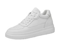 Ximlc Height Increasing Tallure Elevator Shoes for Men and Women 4"/3"/2.4" Invisible Height Make You Taller Running Walking Sneaker(White - 3.1",44)
