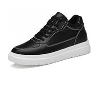 Ximlc Height Increasing Tallure Elevator Shoes for Men and Women 4"/3"/2.4" Invisible Height Make You Taller Running Walking Sneaker(Black - 1.6",42)