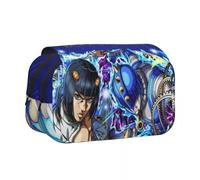 Ximman Star Platinum Pencil Case Anime Jonathan Joestar Stationery Bag Anime Merch Bruno Bucciarati Pencil Box Cartoon 3D Printing Stationery Bags for Students School Season Gifts