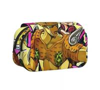 Ximman Star Platinum Pencil Case Anime Jonathan Joestar Stationery Bag Anime Merch Bruno Bucciarati Pencil Box Cartoon 3D Printing Stationery Bags for Students School Season Gifts