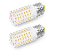 XIMNCHNI 12V LED E27 Light Bulbs Screw in 8W Replaces 60W-70W Boat Lights DC 24V Low Voltage Lamp for Off Grid Solar System Lighting Marine RV Camper, Warm White 3000K Compact Size, 2 Pack