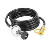 Ximoon 12ft Propane Hose with Regulator for Mr Heater F271803 Big Buddy Indoor/Outdoor Heater, Fire Pit and Most Gas Grill