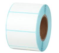 XIMUHO 800 Self Adhesive Label Sticker, White Blank Roll 50mm x 30mm Thermal Sticky Address Label, Write On Note Mark for Office Kitchen Printer (50×30)