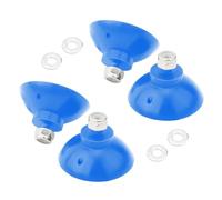 Xinafan Indoor Reacher Replacement Gripper Cups Compatible with ArcMate EZ Reacher Grabber Tips, Food Safe Rubber Cups with Locknuts for Arcmate Grabber Tool, 2 Pairs(4 Cups)