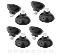 Xinafan Reacher Replacement Gripper Cups Compatible with Arcmate, Outdoor Heavy Duty Reacher Grabber Tips for EZ Reacher Repair, Rubber Cups with Locknuts for Arcmate Grabber Tool, 4 Pairs(8 Cups)