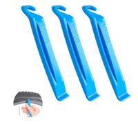 xinanalya Bicycle Tyre Levers, 3PCS Plastic Tyre Lever Set with Spoke Hook for Easy Tire Removal and Installation, Fits Most Bicycles Including Tubeless Tyres (Blue)
