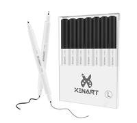 XINART Dual Tip Pens for Cricut Maker 3/Maker/Explore 3/Air 2/Air, Black Pens Set of 7 Pack Dual Tip Marker Fine Point Pen Writing Drawing Accessories for Cricut Machine (0.4 Tip & 1.0 Tip)